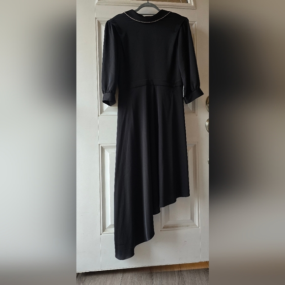 Karl Lagerfeld Dresses & Skirts - KARL LAGERFELD PARIS Black Crystal Embellished Rhinestone 10 Asymmetric